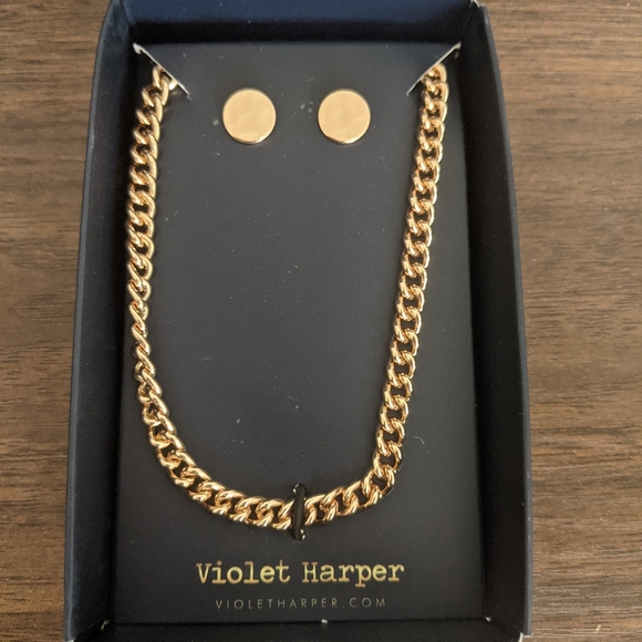 Violet Harper Jewelry - Violet Harper Elana Link Necklace & Earrings Set